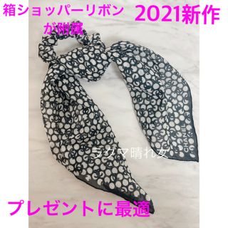 シャネル(CHANEL)のシャネル　3way シュシュ　スカーフ　ブラック　新品(ヘアゴム/シュシュ)