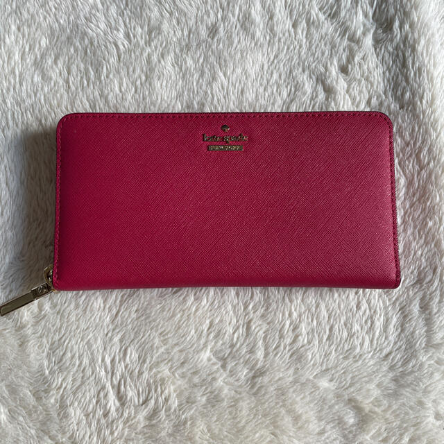 ケイトスペードニューヨーク長財布 - 財布 kate spade♡赤リボン長財布