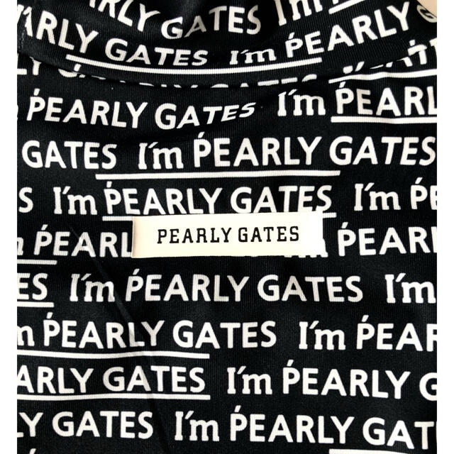 極美品】I´m PEARLY GATESゴルフシャツ長袖インナーハイネック紺