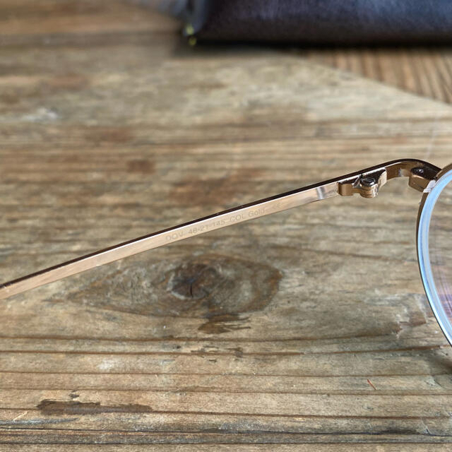 Ayame(アヤメ)のMOSCOT DOV 眼鏡 メガネ ゴールドフレーム ビンテージ モスコット メンズのファッション小物(サングラス/メガネ)の商品写真