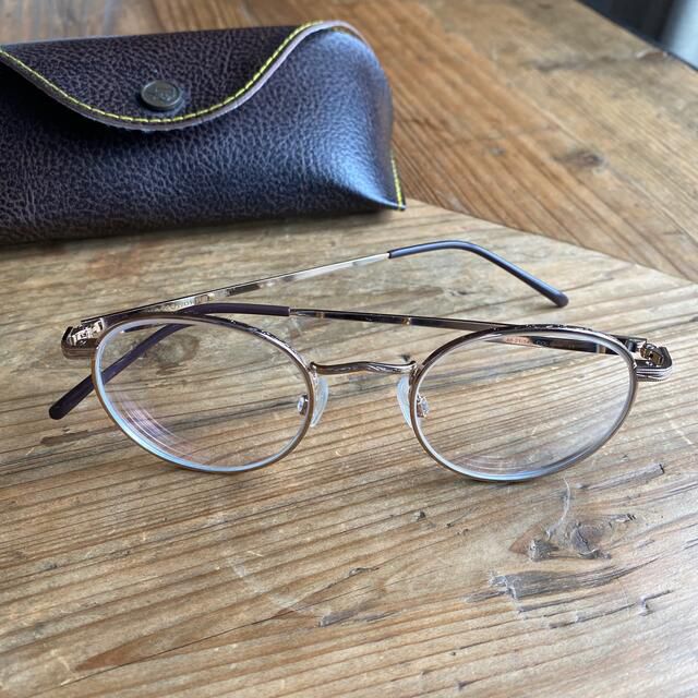 Ayame(アヤメ)のMOSCOT DOV 眼鏡 メガネ ゴールドフレーム ビンテージ モスコット メンズのファッション小物(サングラス/メガネ)の商品写真