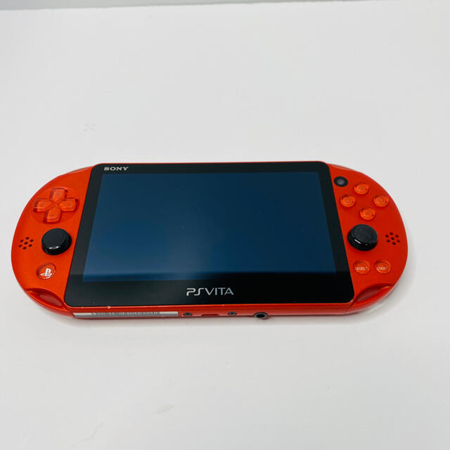PlayStation Vita(プレイステーションヴィータ)のSONY psvita 本体 PCH-2000 ZA26 メタリックレッド エンタメ/ホビーのゲームソフト/ゲーム機本体(携帯用ゲーム機本体)の商品写真