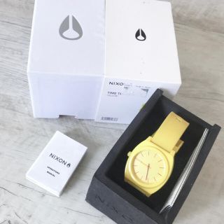 ニクソン(NIXON)のニクソン　Nixon ラバーベルト　イエロー　腕時計　time teller(腕時計)