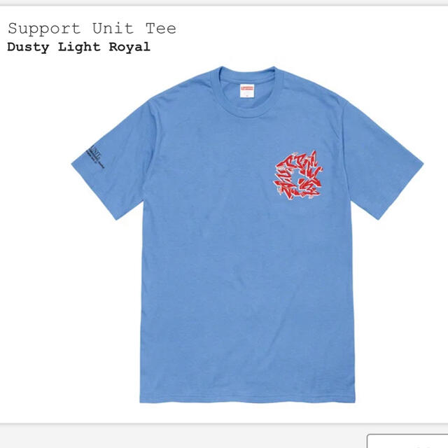 メンズSupreme support unit tee royal M