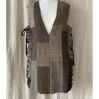 エディットフォールル(EDIT.FOR LULU)のmalion vintage tweed vest マリオン ツイード　ベスト(ベスト/ジレ)