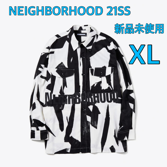 新品未使用　21ss NEIGHBORHOOD B4D シャツ 白　XL