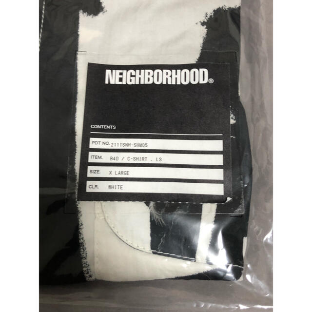 新品未使用　21ss NEIGHBORHOOD B4D シャツ 白　XL