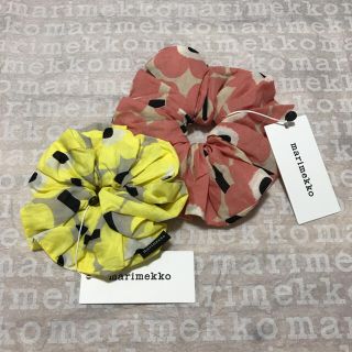 マリメッコ(marimekko)の新品　マリメッコ　ウニッコ　シュシュ　２個セット(ヘアゴム/シュシュ)