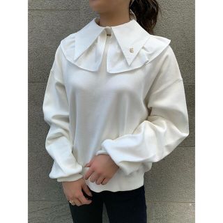 エイミーイストワール(eimy istoire)のタグ付き新品♡ eimy tsukeeriスウェットニット ESピン付き(トレーナー/スウェット)