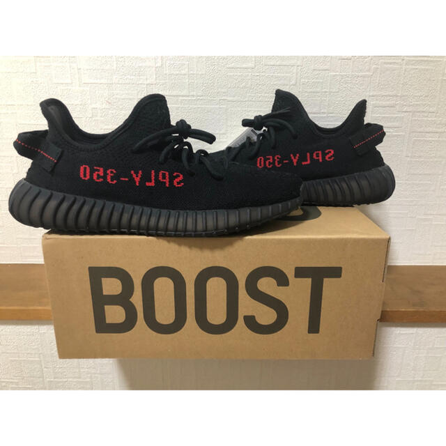 adidas(アディダス)のadidas yeezy 350 v2 coreblack red 28cm メンズの靴/シューズ(スニーカー)の商品写真