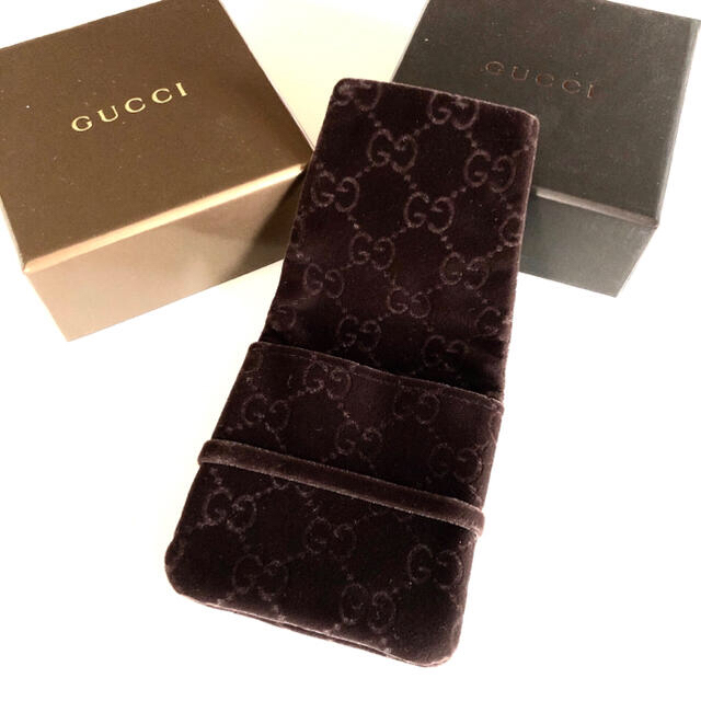 Gucci(グッチ)の【GUCCI】アクセサリー保管袋　ブラウン② メンズのアクセサリー(その他)の商品写真