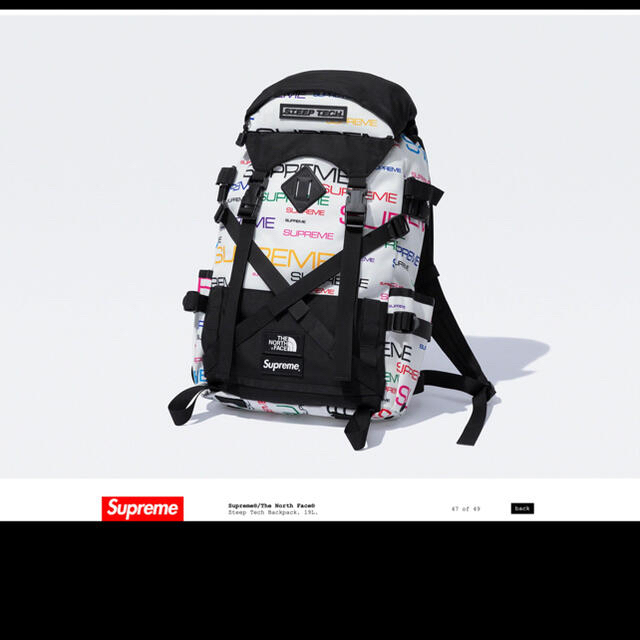 Supreme the north face Backpack White