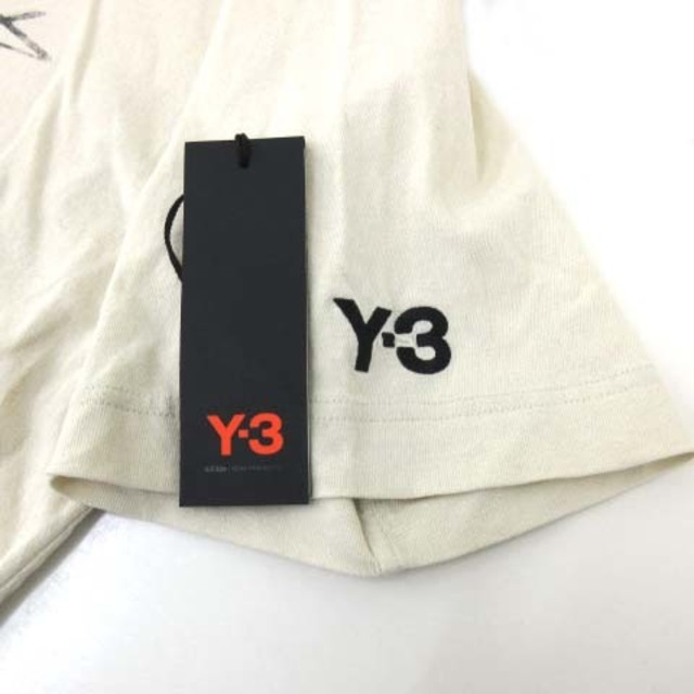 Y-3(ワイスリー)のワイスリー 20SS ディズトレスド シグネチャー Tシャツ M エクリュ メンズのトップス(Tシャツ/カットソー(半袖/袖なし))の商品写真