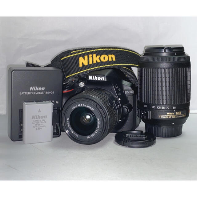 インスタ映え美品 Nikon D5300 ダブルズームレンズキット 18-55 55-200