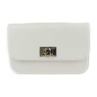 フルラ(Furla)のFurla フルラ  バッグ ショルダーバッグ EAW4A レザー   ホワイト ゴールド金具  2WAY クラッチバッグ ポシェット ターンロック 【本物保証】(クラッチバッグ)