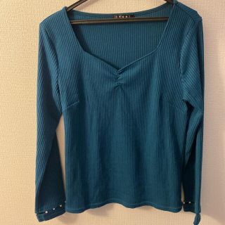 イング(INGNI)のINGNI 長袖 トップス グリーン Mサイズ(カットソー(長袖/七分))