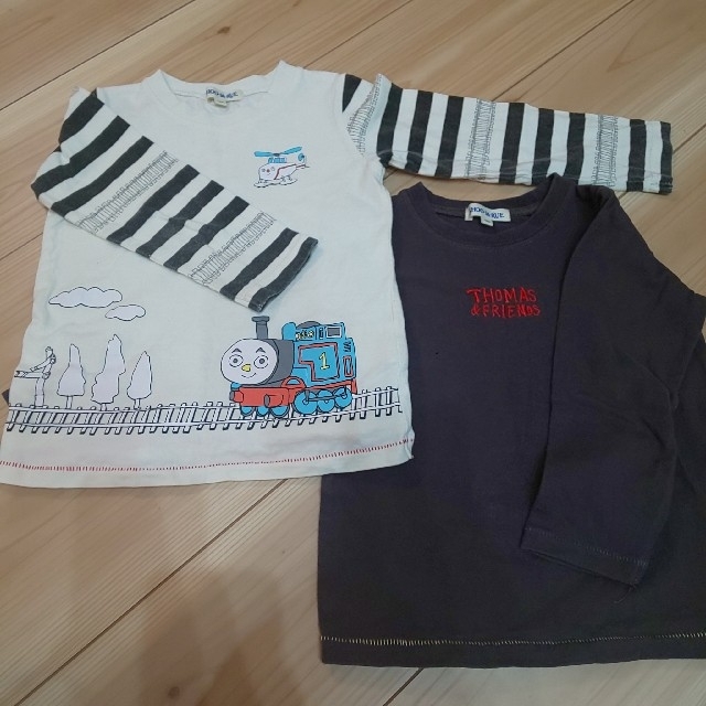 SHOO・LA・RUE(シューラルー)の子供服 シューラルー トーマス 長袖Tシャツ 100サイズ ２枚セット キッズ/ベビー/マタニティのキッズ服男の子用(90cm~)(Tシャツ/カットソー)の商品写真