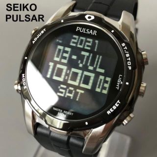 SEIKO - 【新品】セイコー パルサー☆SEIKO PULSAR デジタル メンズ