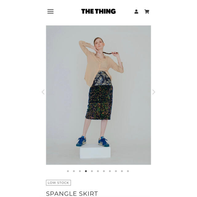 mame(マメ)のTHE THING スパンコールタイトスカート レディースのスカート(ロングスカート)の商品写真