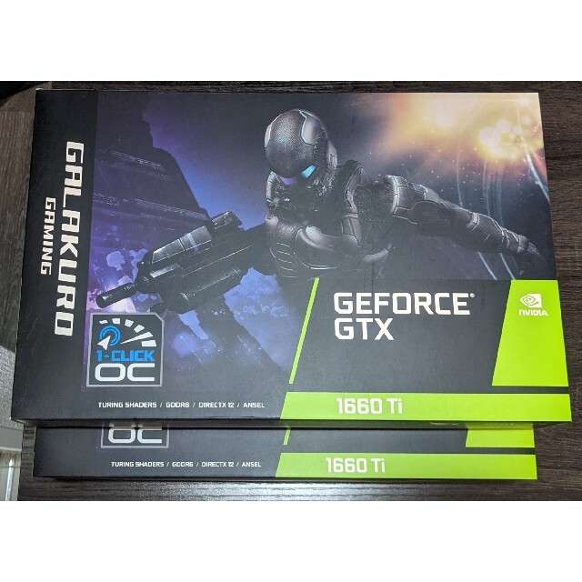 新品未開封　玄人志向　GTX 1660ti 2枚