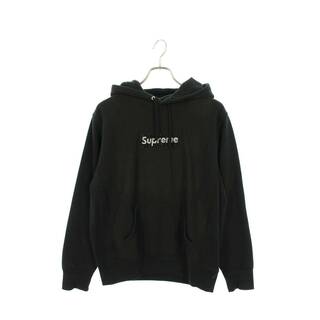 シュプリーム ×スワロフスキー SWAROVSKI  19SS  Swarovski Box Logo Hooded Sweatshirt ボックスロゴフーデットスウェットパーカー メンズ M