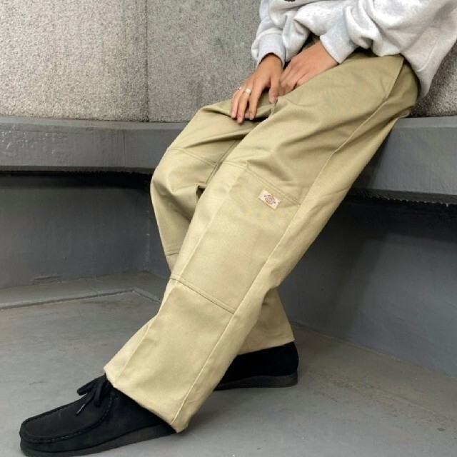 Dickies(ディッキーズ)の新品 ディッキーズ USモデル ダブルニー ワークパンツ カーキ W36×L32 メンズのパンツ(ワークパンツ/カーゴパンツ)の商品写真