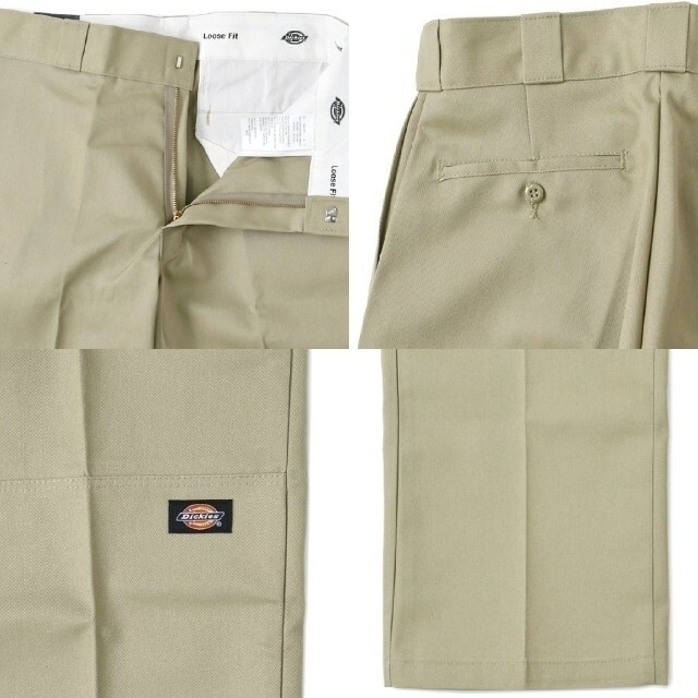 新品 ディッキーズ USモデル ダブルニー ワークパンツ カーキ W36×L32