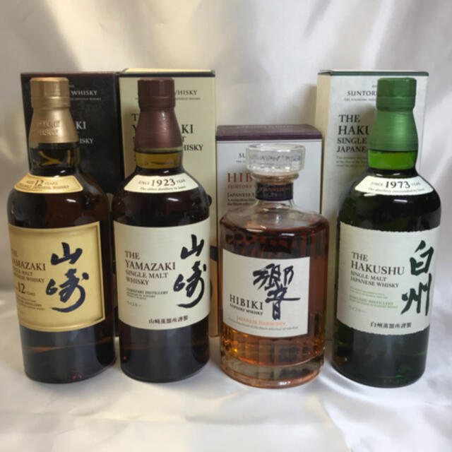 食品/飲料/酒山崎12年、山崎NV、響ジャパニーズハーモニー、白州NV