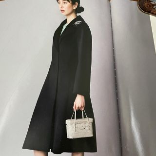 フォクシー(FOXEY)のフォクシー・COAT.GARCONNE カシミヤ・ミッドナイトブルー(ロングコート)