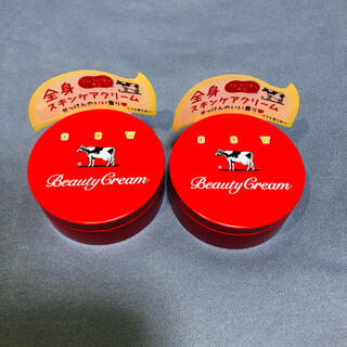 カウブランド(COW)の牛乳石鹸 カウブランド 限定 ビューティクリーム 赤箱 赤缶 ボディクリーム×2(ボディクリーム)