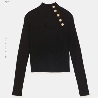 ザラ(ZARA)のZARA ニット　金ボタン(ニット/セーター)