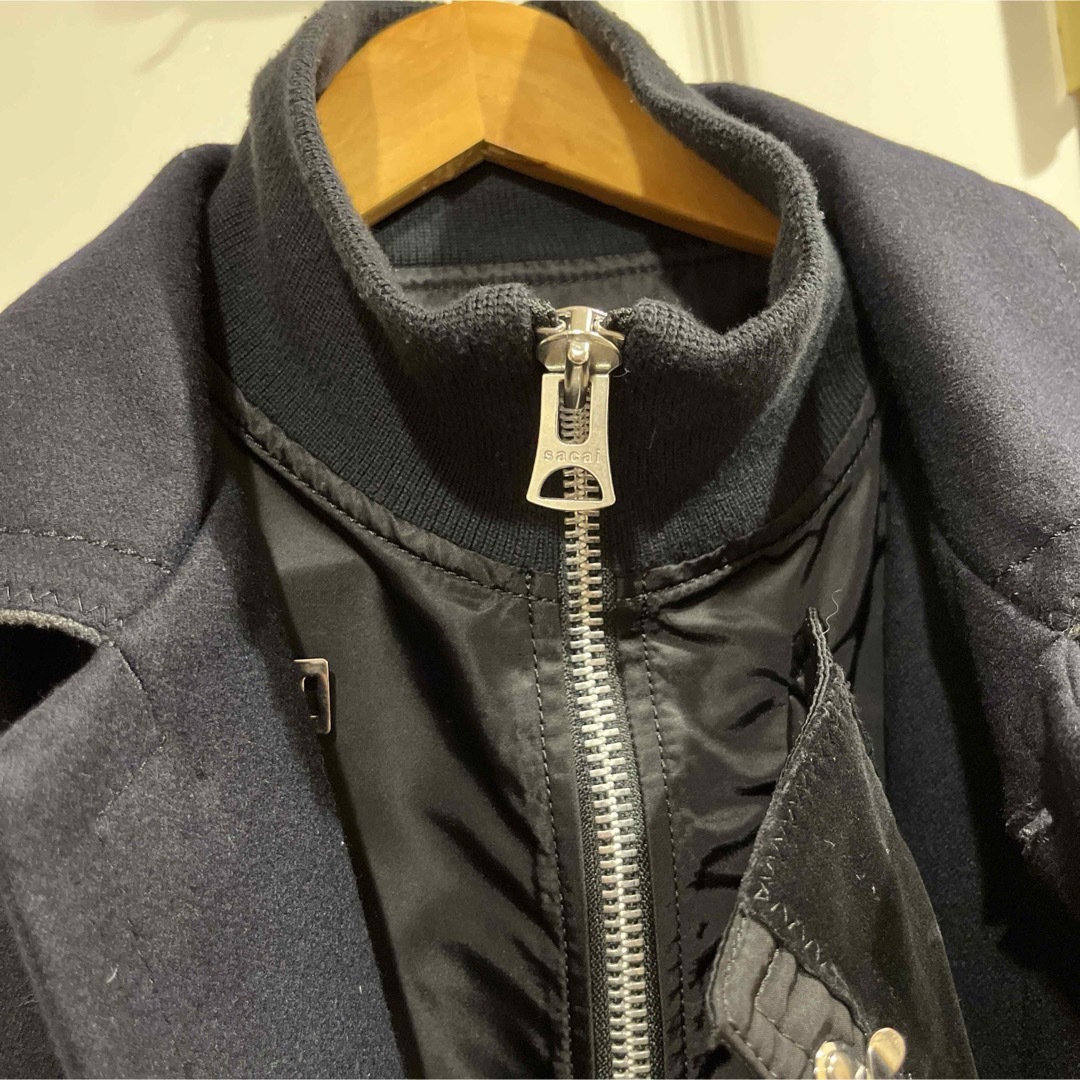 sacai(サカイ)のsacai レイヤードバルカラーコート メンズのジャケット/アウター(ステンカラーコート)の商品写真