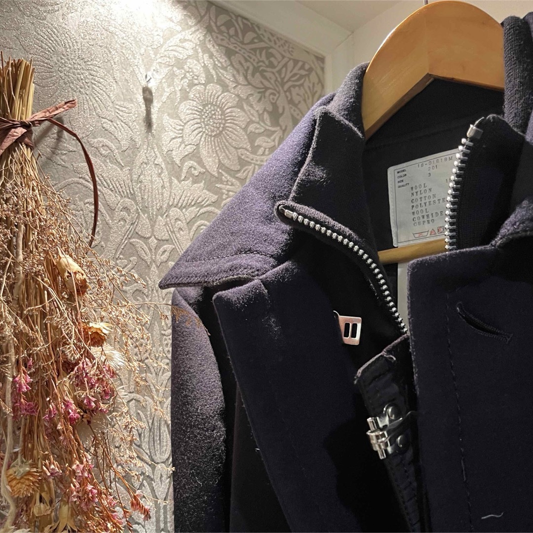 sacai(サカイ)のsacai レイヤードバルカラーコート メンズのジャケット/アウター(ステンカラーコート)の商品写真