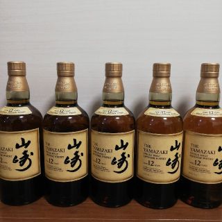 サントリー(サントリー)のサントリー　山崎　12年　700ml　５本セット　新品未開栓品(その他)