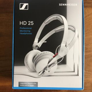 ゼンハイザー(SENNHEISER)の新品未開封 限定完売 SENNHEISER ヘッドホン HD 25 WHITE(ヘッドフォン/イヤフォン)