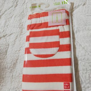 ユニクロ(UNIQLO)の新品　UNIQLOベビー　オレンジボーダーレギンス110cm（7分丈）(パンツ/スパッツ)