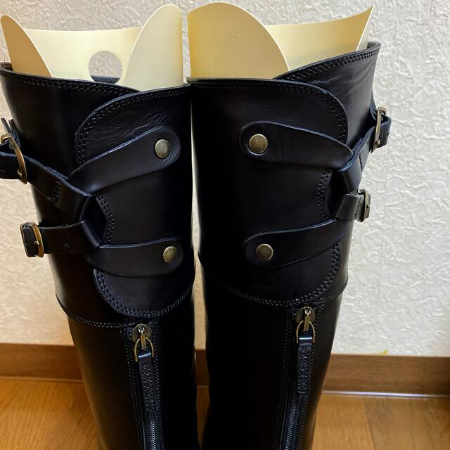 SARTORE サルトル ロングブーツ ダブルベルト 37 ブラック SARTORE サルトル ロングブーツ ダブルベルト 37 ブラック