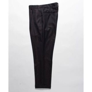 ワコマリア(WACKO MARIA)のワコマリア pleated trousers ドーメル　ブラック　S(スラックス)