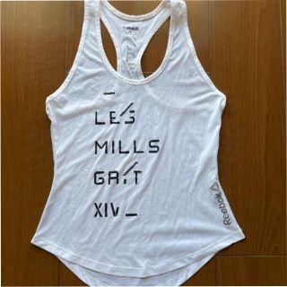 リーボック(Reebok)のLes Mills ノースリーブ白GRIT サイズS（女性）(その他)