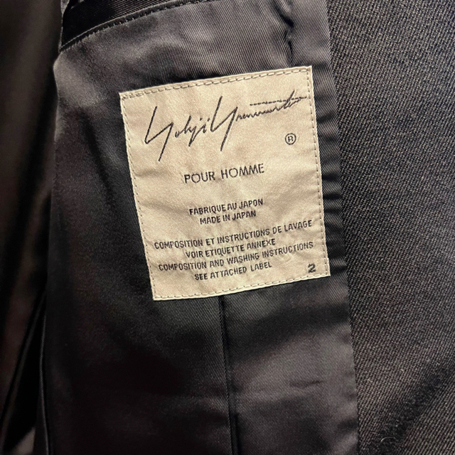 Yohji Yamamoto(ヨウジヤマモト)のヨウジヤマモト アーミーギャバ フード付ジャケット メンズのジャケット/アウター(テーラードジャケット)の商品写真