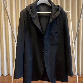 ヨウジヤマモト(Yohji Yamamoto)のヨウジヤマモト アーミーギャバ フード付ジャケット(テーラードジャケット)