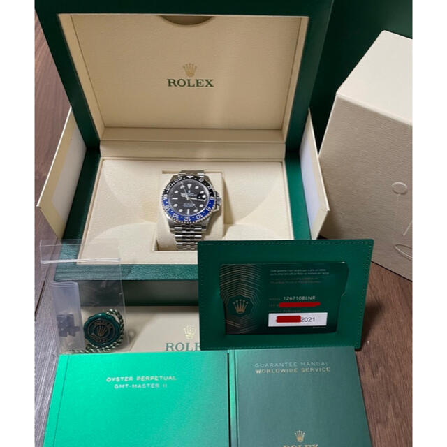 大豆様専用☆新品未使用 ロレックス GMTマスターII 126710BLNR 期間限定スペシャル メンズ 時計 腕時計(アナログ) 