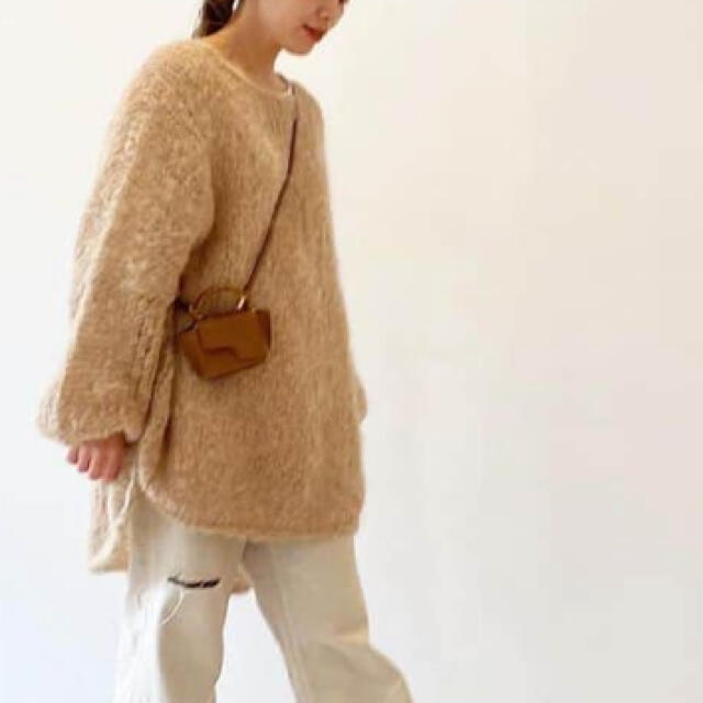 plage イタリアヤーン HANDKNIT モヘヤ ー-