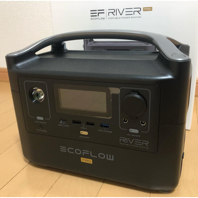 安い EcoFlow river pro 720wh ポータブル電源 車中泊 防災 バッテリー/充電器