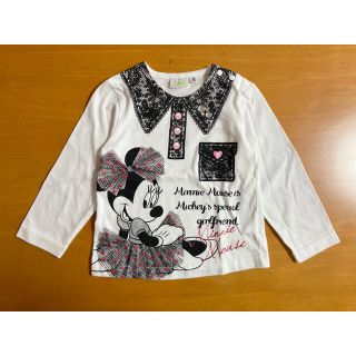 ディズニー(Disney)のディズニー　長袖Tシャツ90㎝　ミニーちゃん(Tシャツ/カットソー)