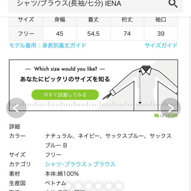 IENA(イエナ)のIENA アジサイ  ブラウス レディースのトップス(シャツ/ブラウス(長袖/七分))の商品写真