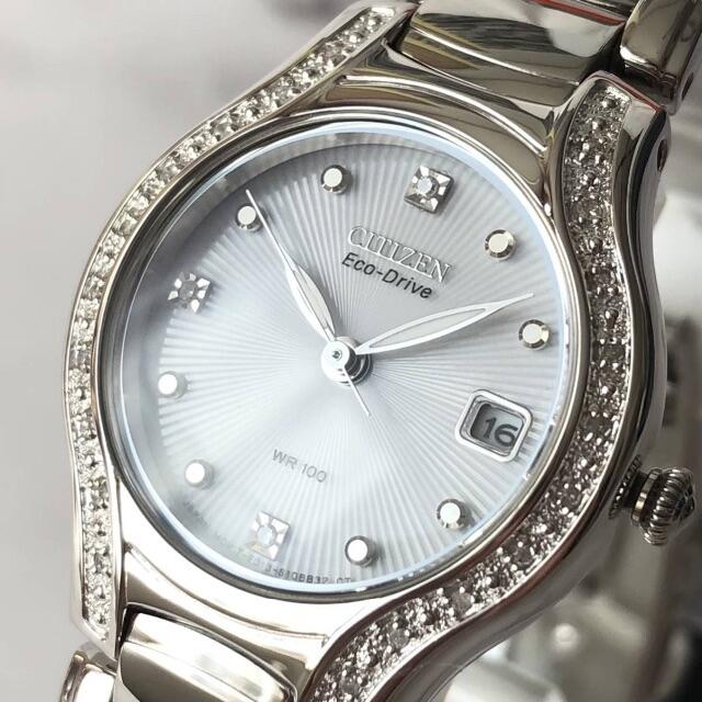 【新品】ダイヤモンド23石★シチズン ソーラー CITIZEN レディース腕時計