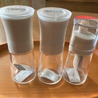 ムジルシリョウヒン(MUJI (無印良品))のケユカ　KEYUCA 3点セット 調味料入れ(収納/キッチン雑貨)