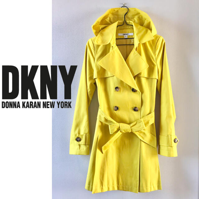 DKNY(ダナキャランニューヨーク)のDKNY フード付きトレンチコート XS レディースのジャケット/アウター(トレンチコート)の商品写真