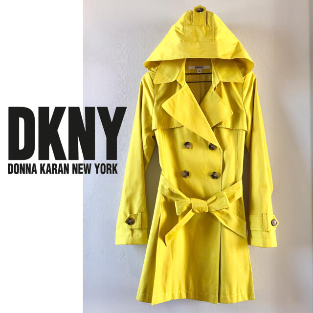 DKNY(ダナキャランニューヨーク)のDKNY フード付きトレンチコート XS レディースのジャケット/アウター(トレンチコート)の商品写真